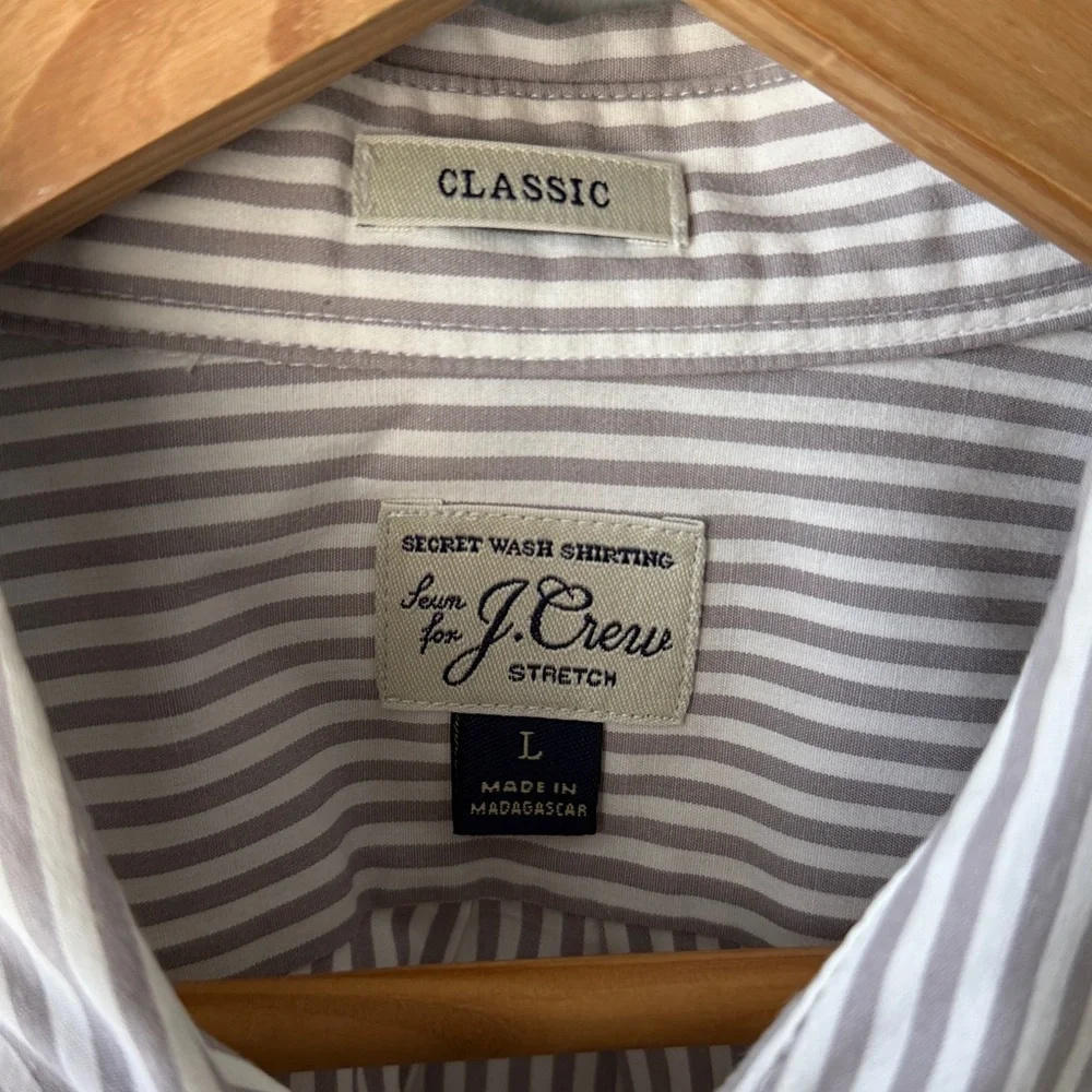 J.Crew‎ Stretch Secret Wash Button Down Shirt in Poplin